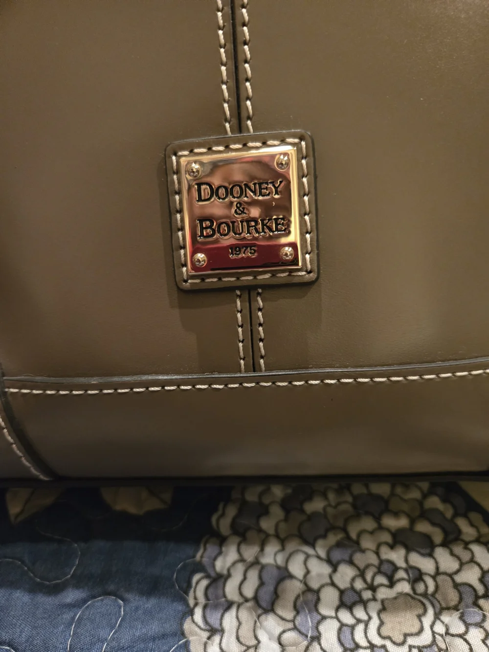 Dooney & Bourke Salleria Florentine Taupe Satchel - EPOC!